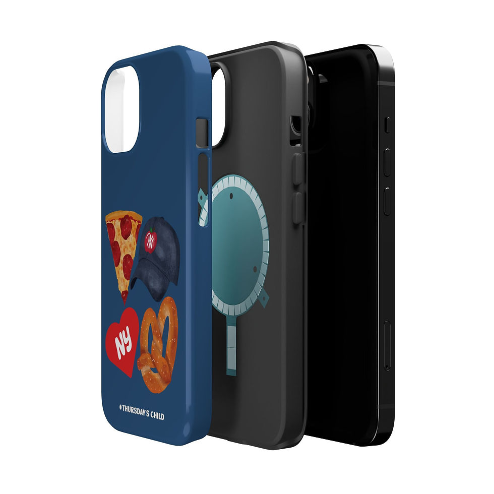 Thumbnail: Pale Blue NYC Fab 4 Case - Matte or Glossy, MagSafe