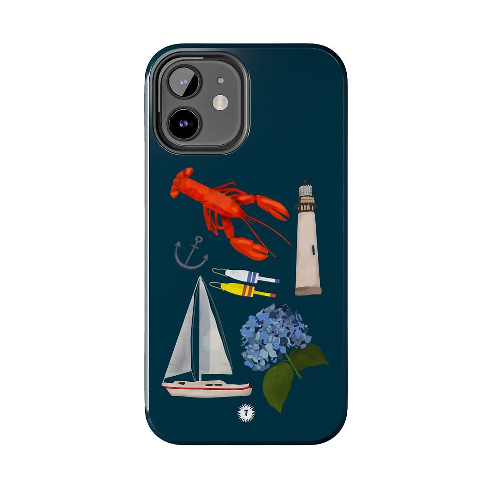 Thumbnail: Navy New England Starter Pack Phone Case