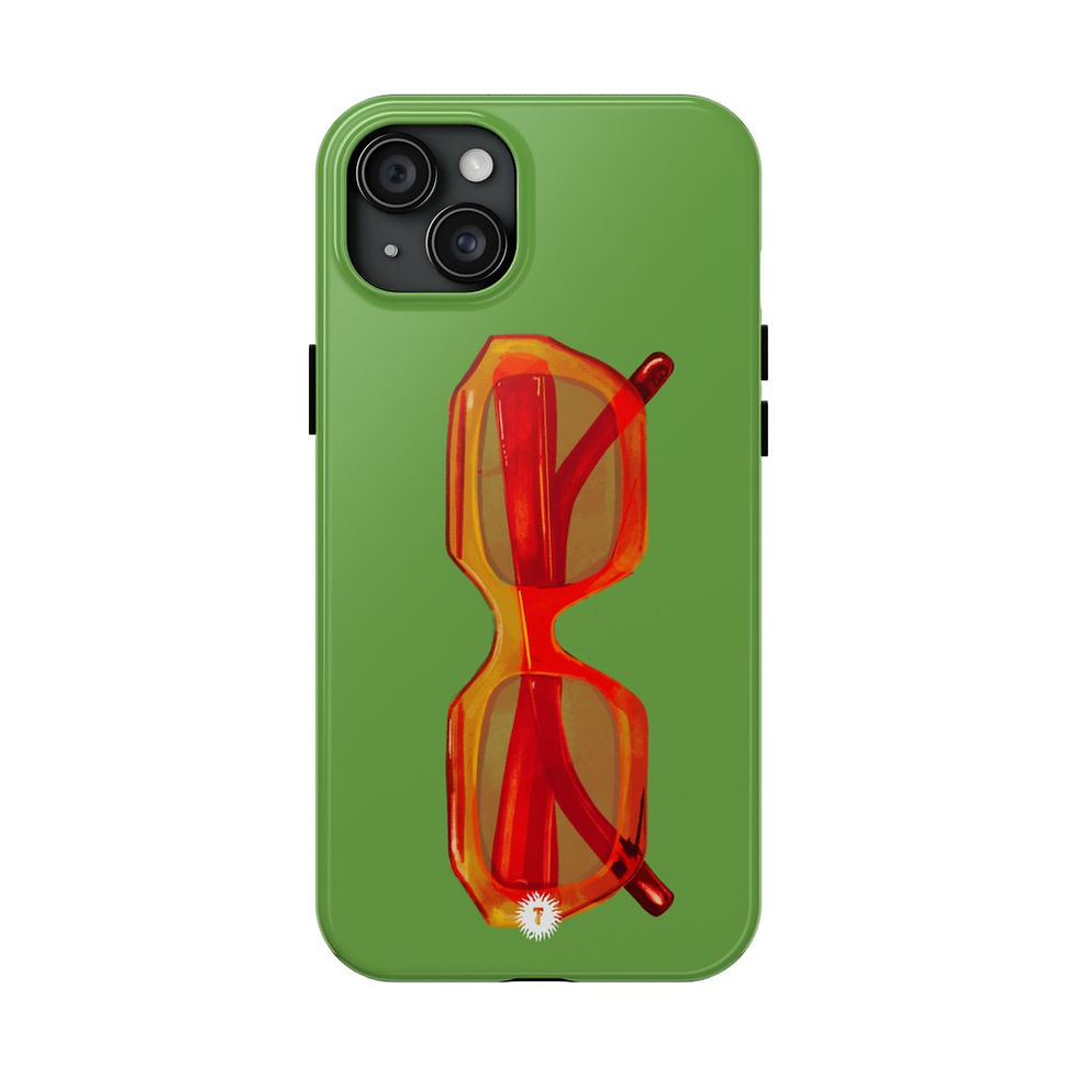 Thumbnail: Lime Red Glasses Phone Case