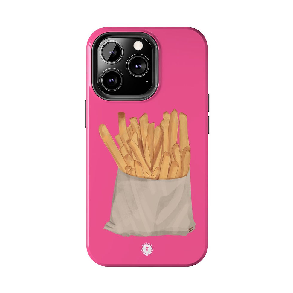 Thumbnail: Copy of Copy of Copy of Hot Pink Fries Painting Phone Case,c