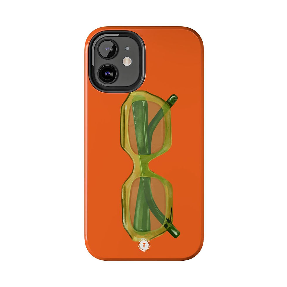 Thumbnail: Orange Green Sunnies Painting Phone Case