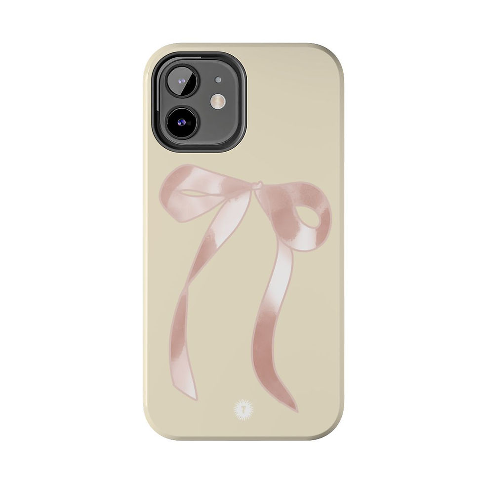 Thumbnail: Cream Cutie Bow Phone Case