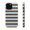 Thumbnail: Light Blue, Oat, + Chocolate Stripes Magsafe Case