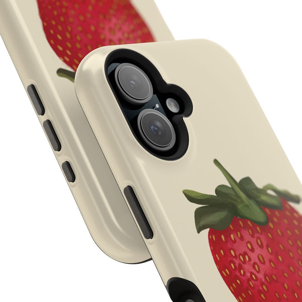 Thumbnail: Cream Strawberry MagSafe Case 