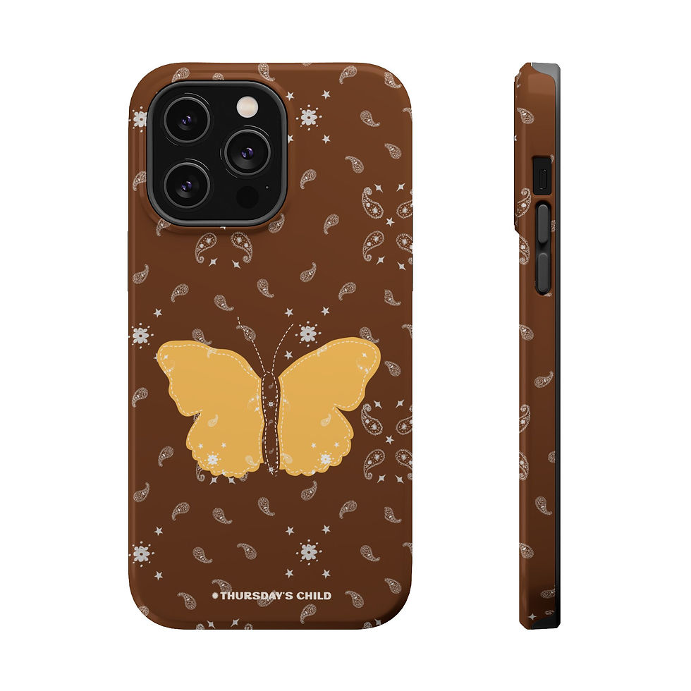 Thumbnail: Brown + Yellow Bandana Butterfly MagSafe Case