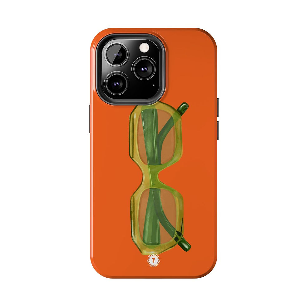 Thumbnail: Orange Green Sunnies Painting Phone Case