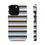 Thumbnail: Light Blue, Oat, + Chocolate Stripes Magsafe Case