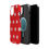 Thumbnail: Red Pearly Daisies Pattern MagSafe Case