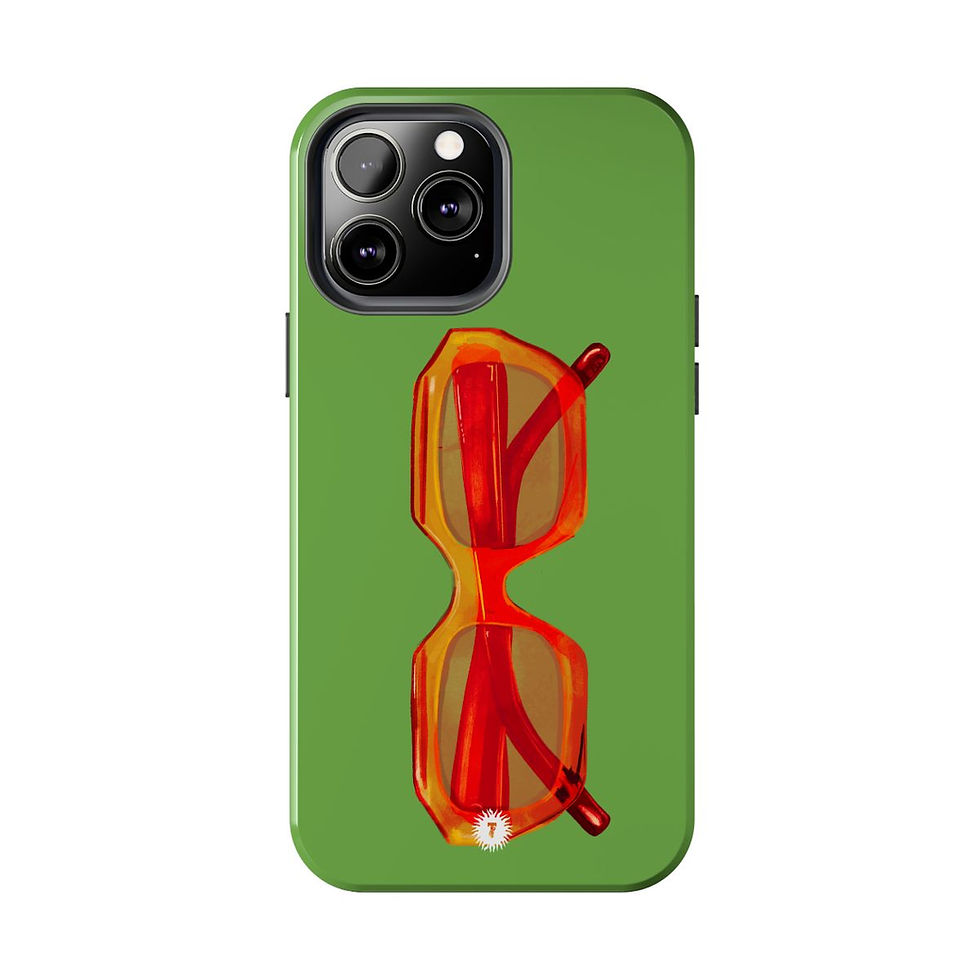 Thumbnail: Lime Red Glasses Phone Case