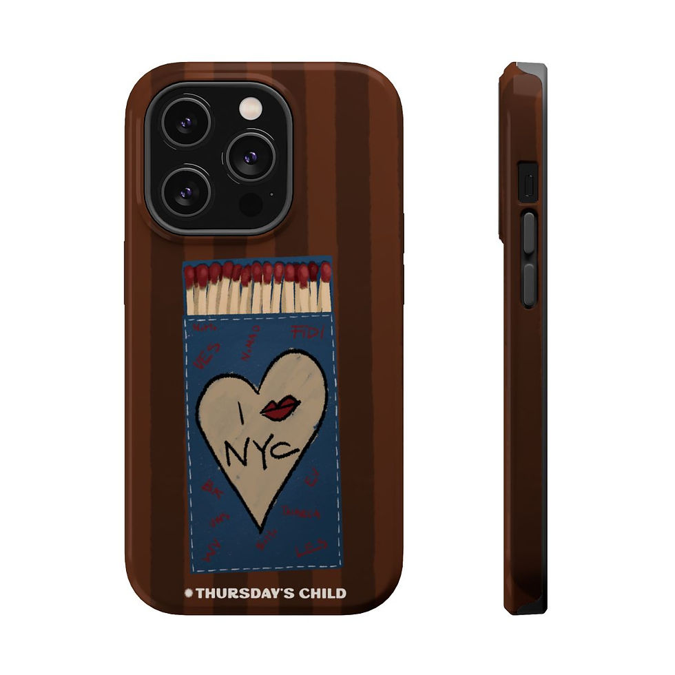 Thumbnail: Striped Brown NYC Matches  Magsafe Phone Case