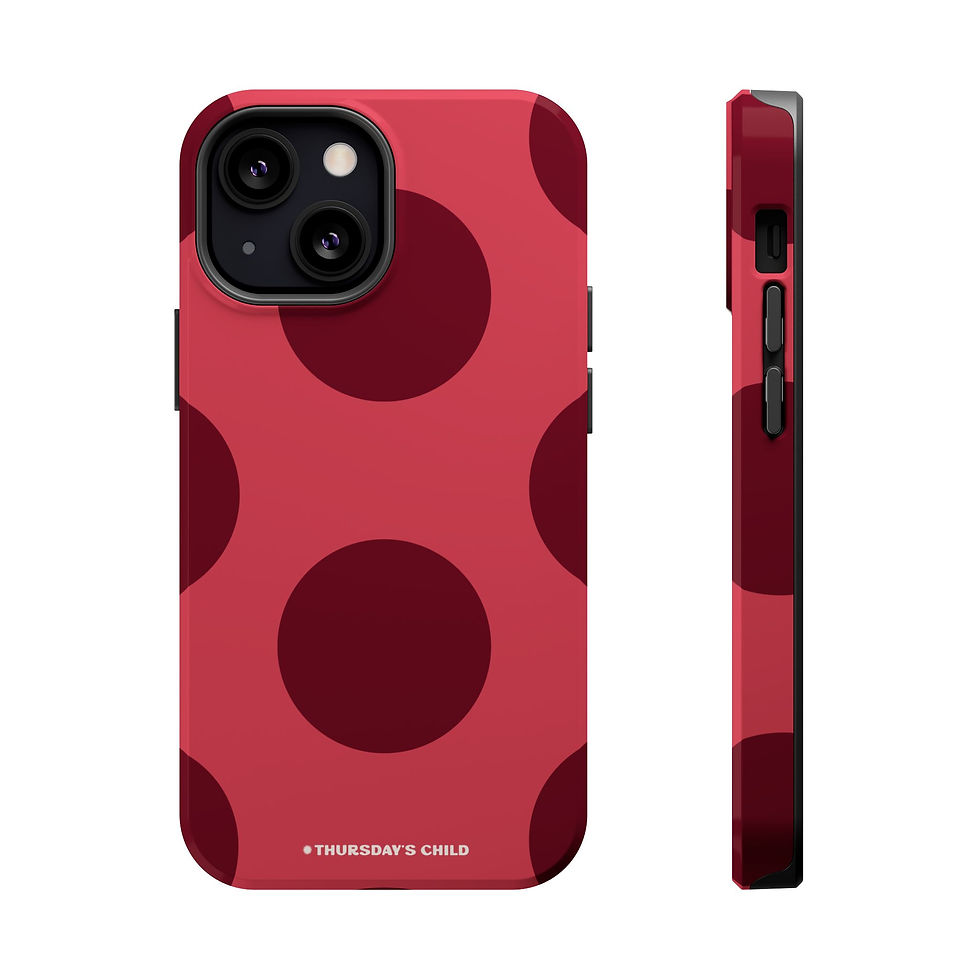 Thumbnail: Light Cranberry Big Dots MagSafe Case
