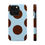 Thumbnail: Light Blue + Chocolate Dots MagSafe Case