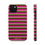 Thumbnail: Magenta, Brown, and White Stripes MagSafe Case