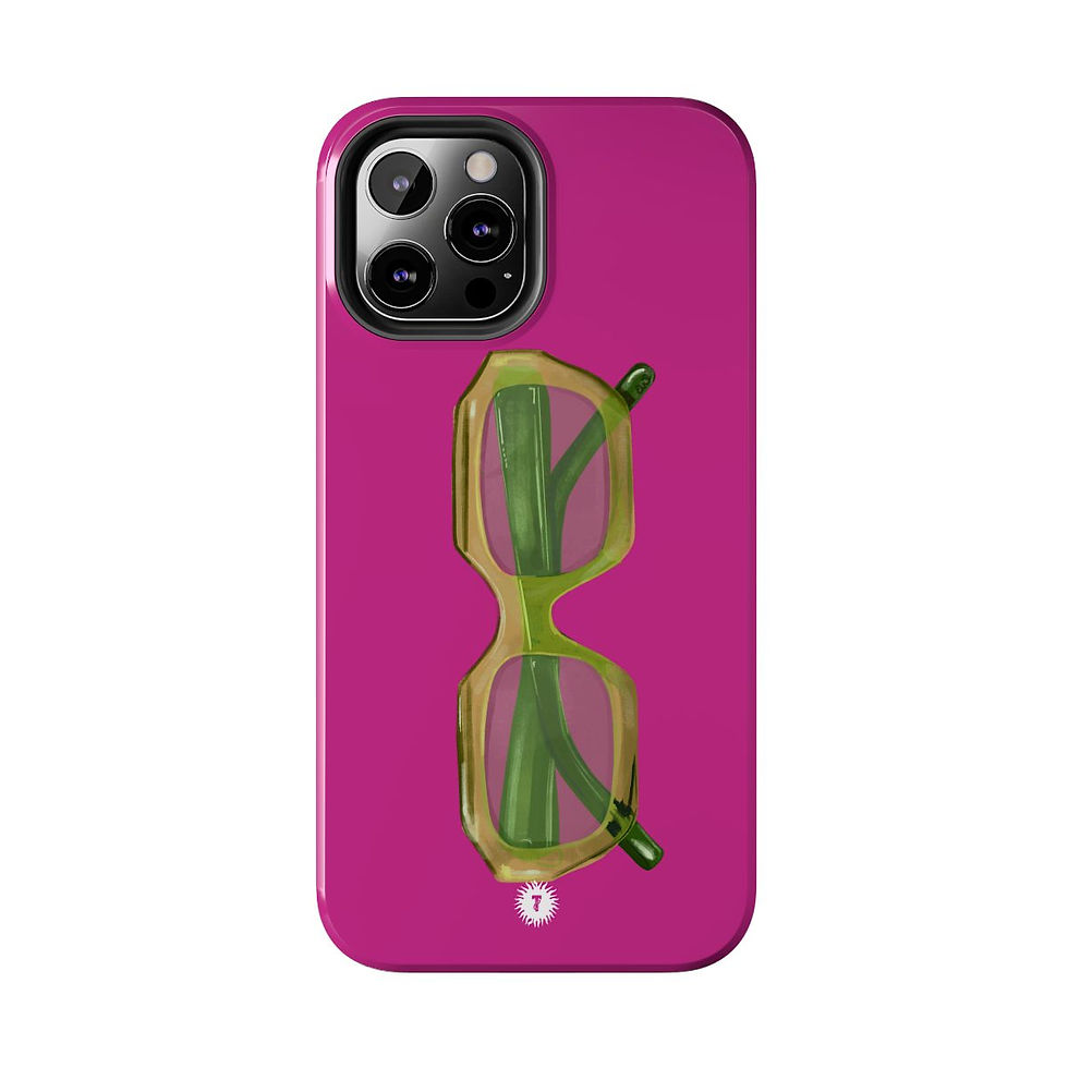 Thumbnail: Hot Pink Green Sunnies Painting Phone Case