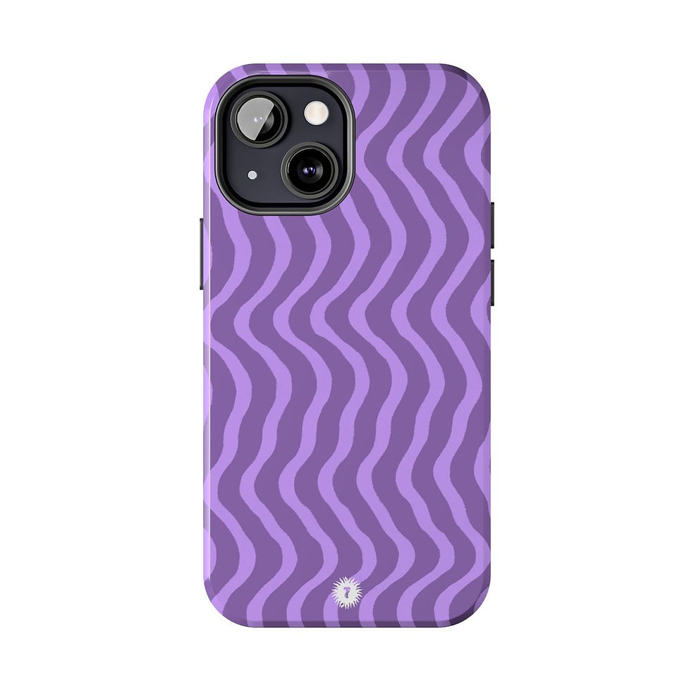 Thumbnail: Purple Squiggles Phone Case