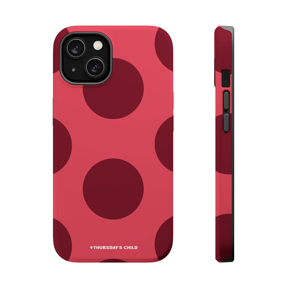 Thumbnail: Light Cranberry Big Dots MagSafe Case