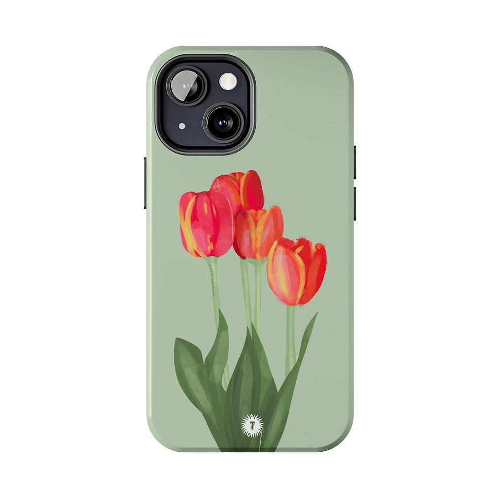Thumbnail: Sage Tulips Painting Phone Case