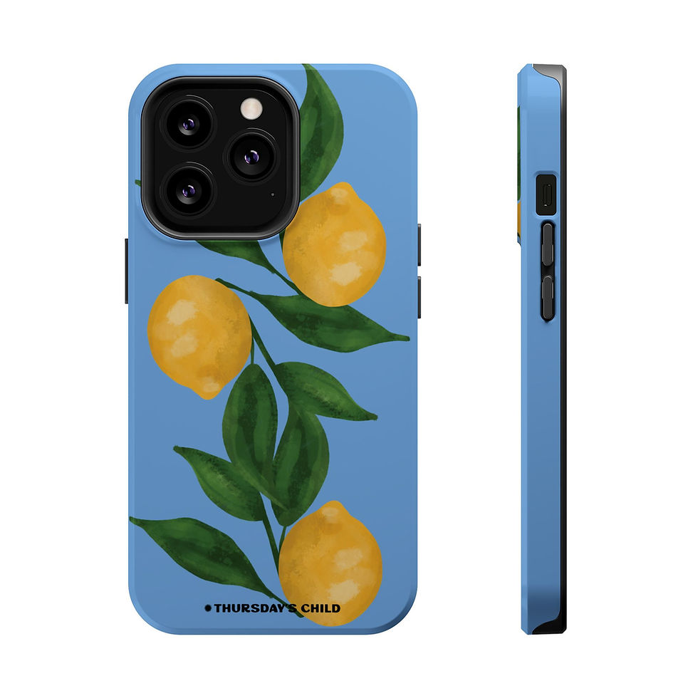 Thumbnail: Light Blue Lemons MagSafe Case 