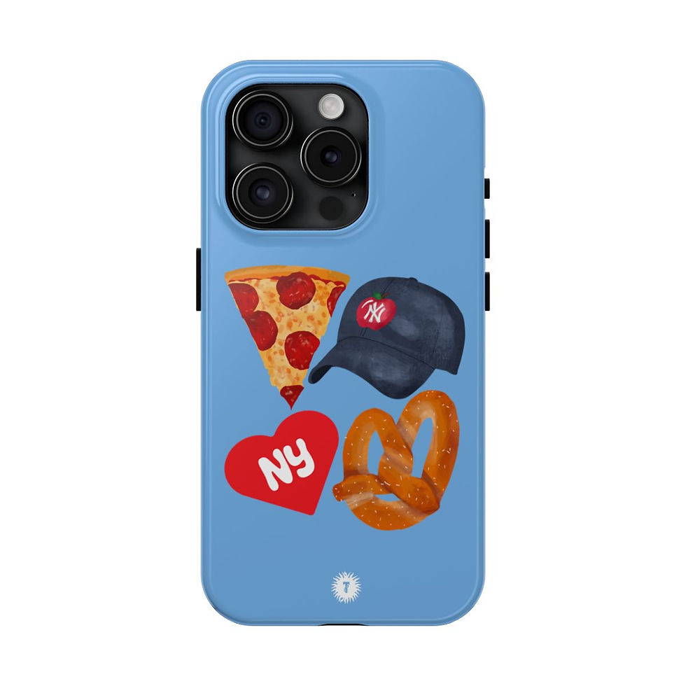 Thumbnail: Light Blue NY Fab 4 Phone Case