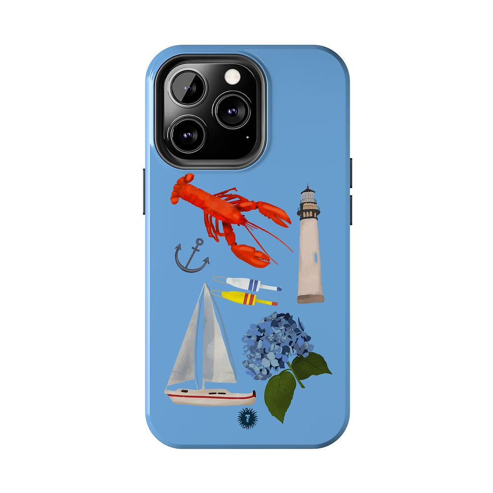 Thumbnail: Light Blue New England Starter Pack Phone Case