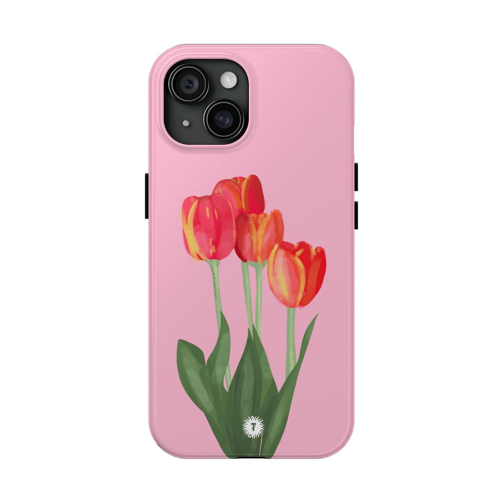 Thumbnail: Light PinkTulips Painting Phone Case