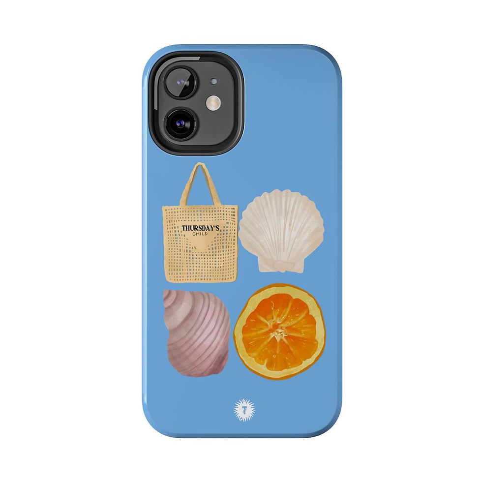 Thumbnail: Light Blue Beach Day Fab 4 Painting Phone Case