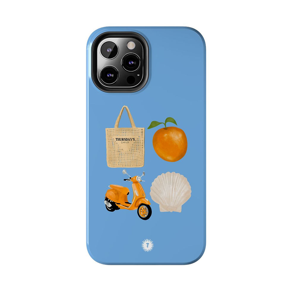 Thumbnail: Light Blue Euro Summer Fab 4 Painting Phone Case