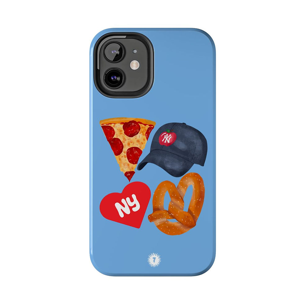 Thumbnail: Light Blue NY Fab 4 Phone Case