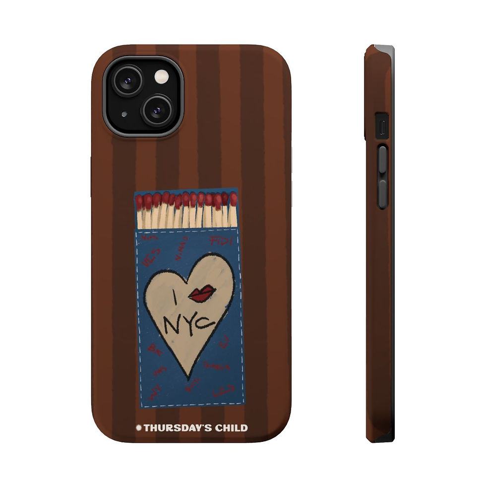 Thumbnail: Striped Brown NYC Matches  Magsafe Phone Case