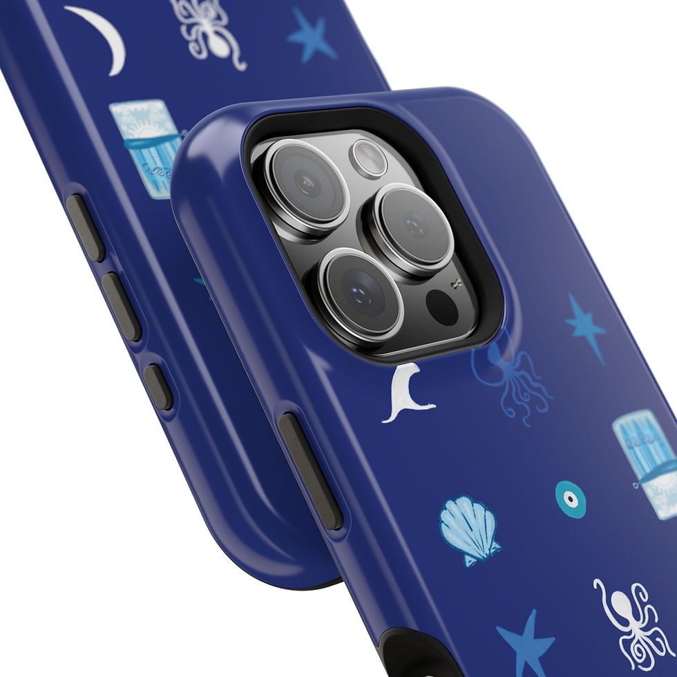 Thumbnail: Dark Blue Greek Charms MagSafe Case