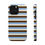 Thumbnail: Light Blue, Oat, + Chocolate Stripes Magsafe Case