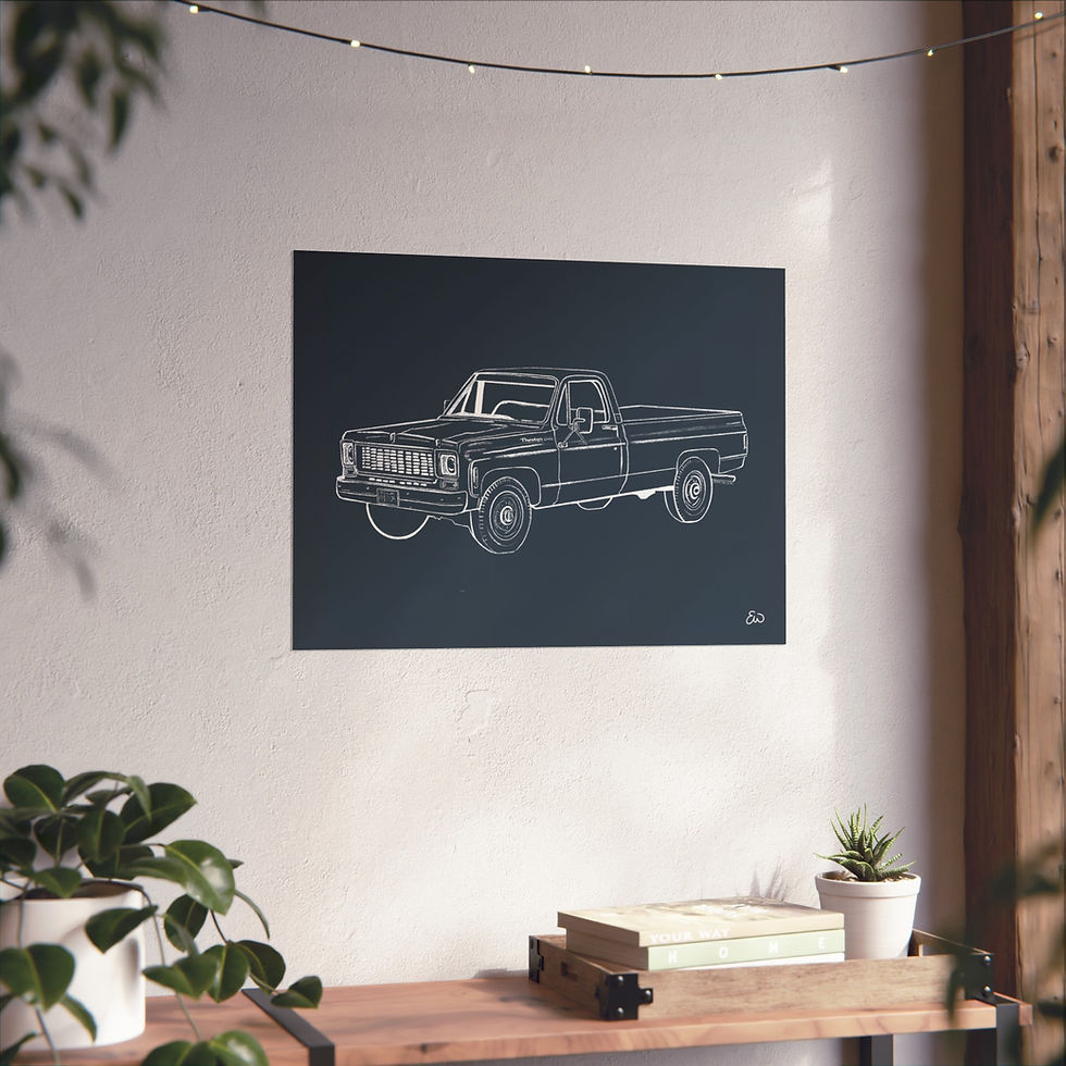 Thumbnail: Vintage Chevy Print