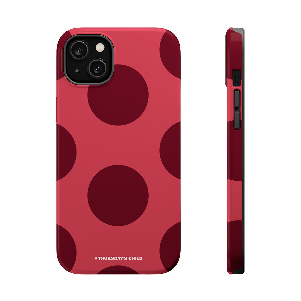 Thumbnail: Light Cranberry Big Dots MagSafe Case