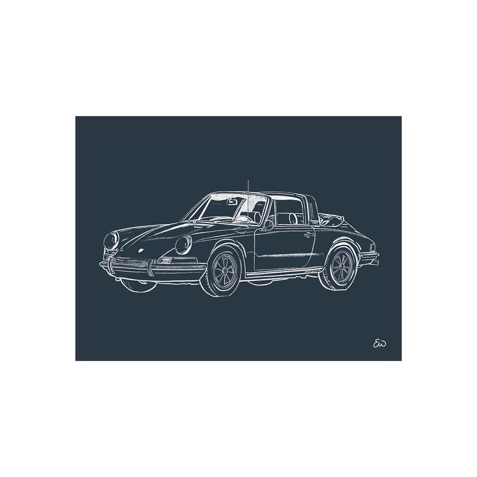 Thumbnail: Vintage Porsche Print