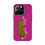 Thumbnail: Dark Pink Pickle Girl Phone Case