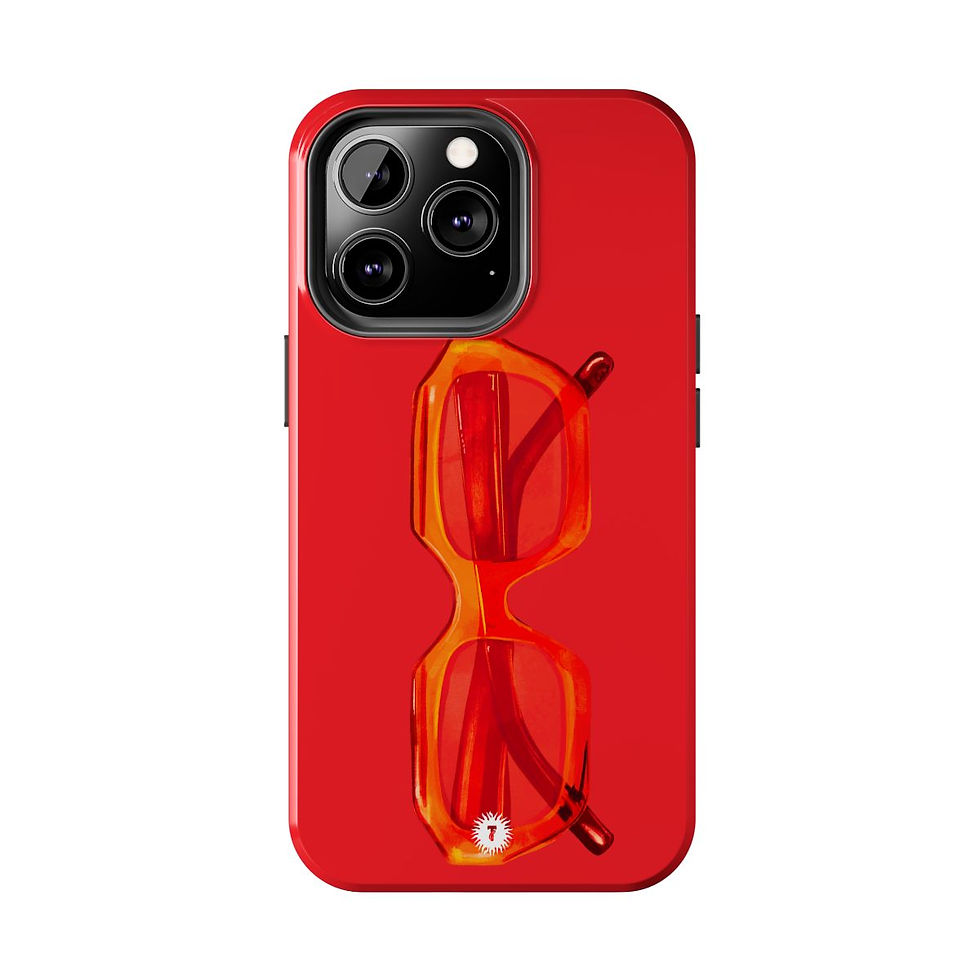 Thumbnail: Red on Red Glasses Phone Case