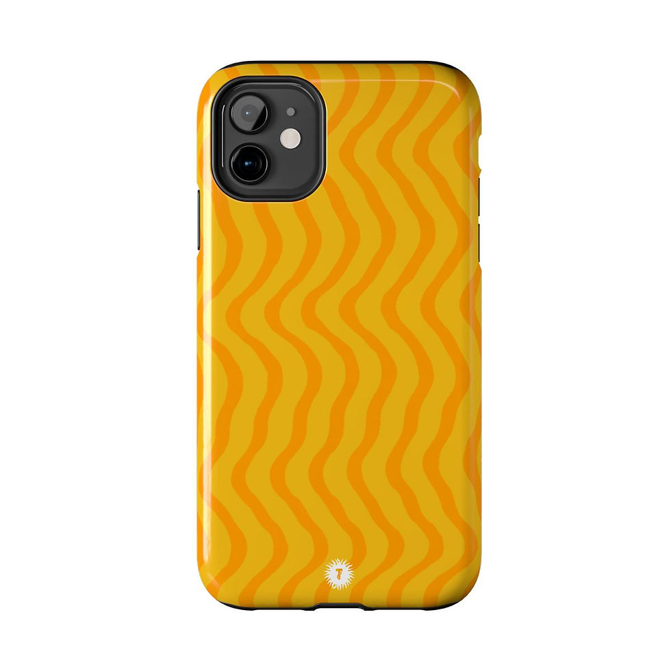 Thumbnail: Yellow Squiggles  Phone Case