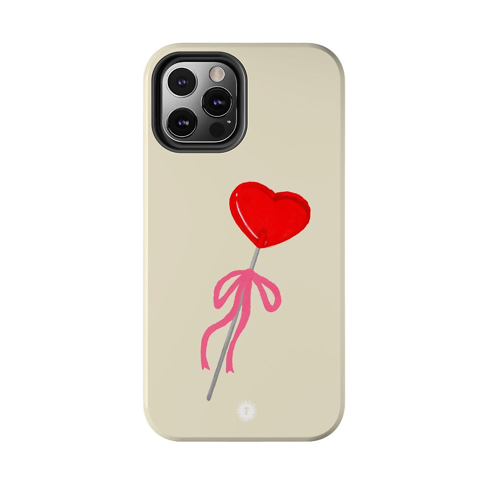 Thumbnail: Cream Lollipop Coquette Painting Phone Case