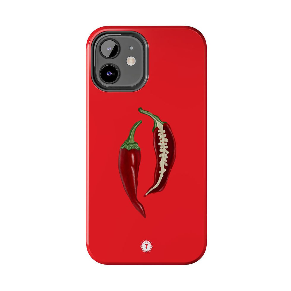 Thumbnail: Bright Red Chili Peppers Painting Phone Case