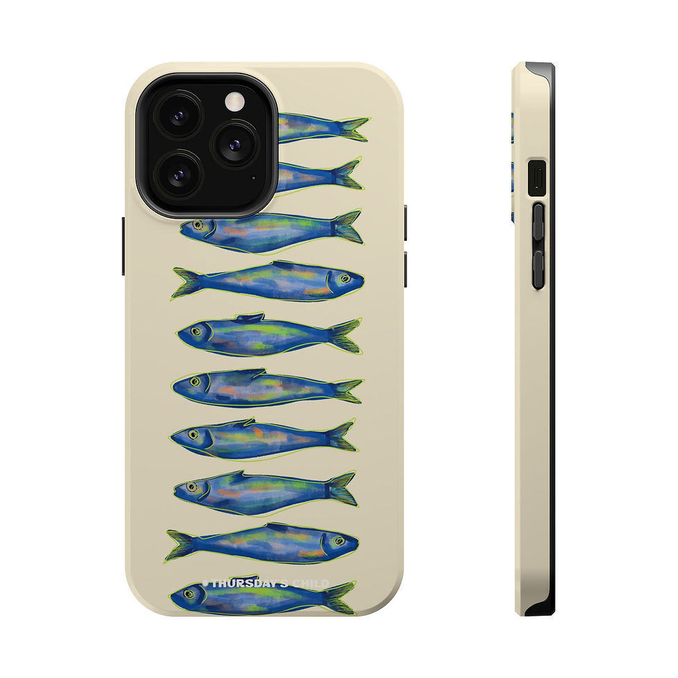Thumbnail: Cream Minnows MagSafe Phone Case