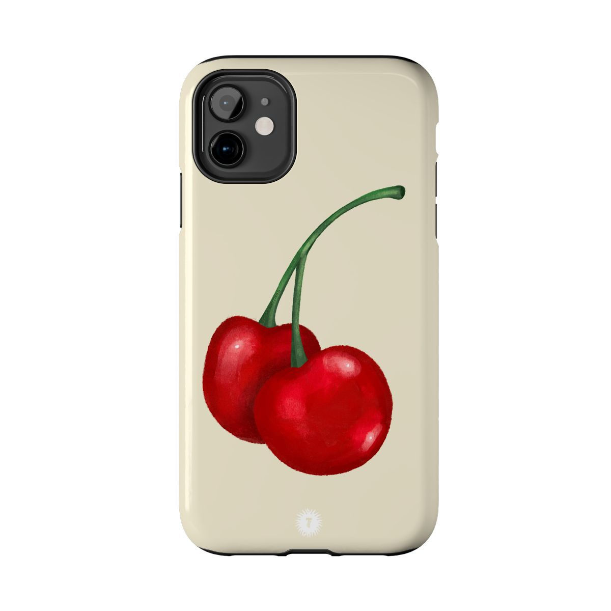 Cream Cherries Painting Phone Case