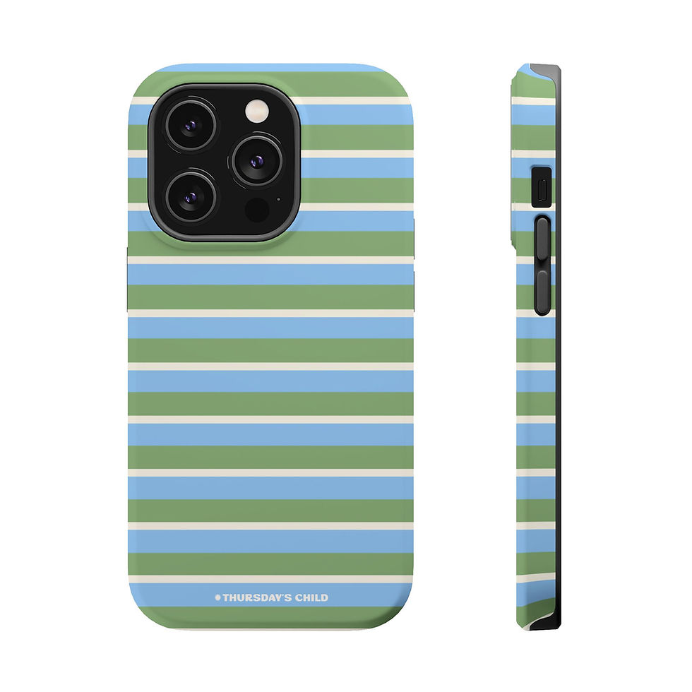 Thumbnail: Blue, Green, and White Stripes MagSafe Case