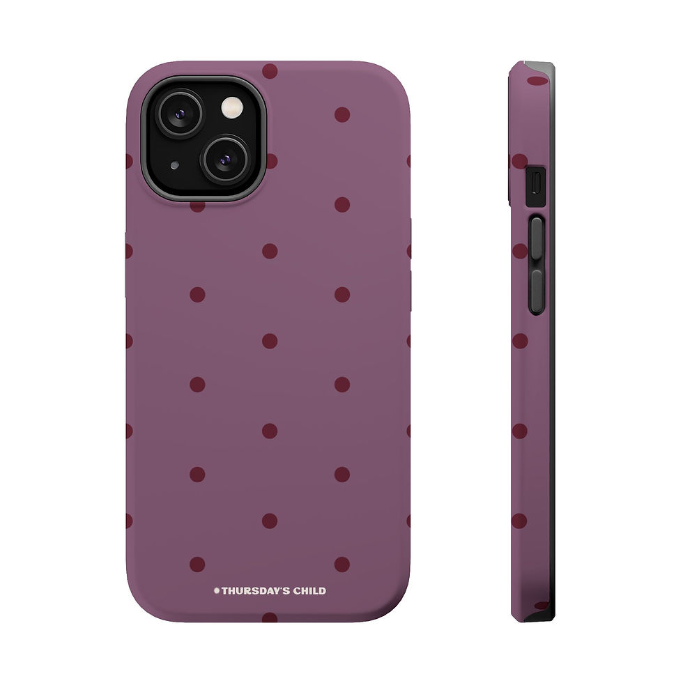 Thumbnail: Plum + Lilac Dots MagSafe Case