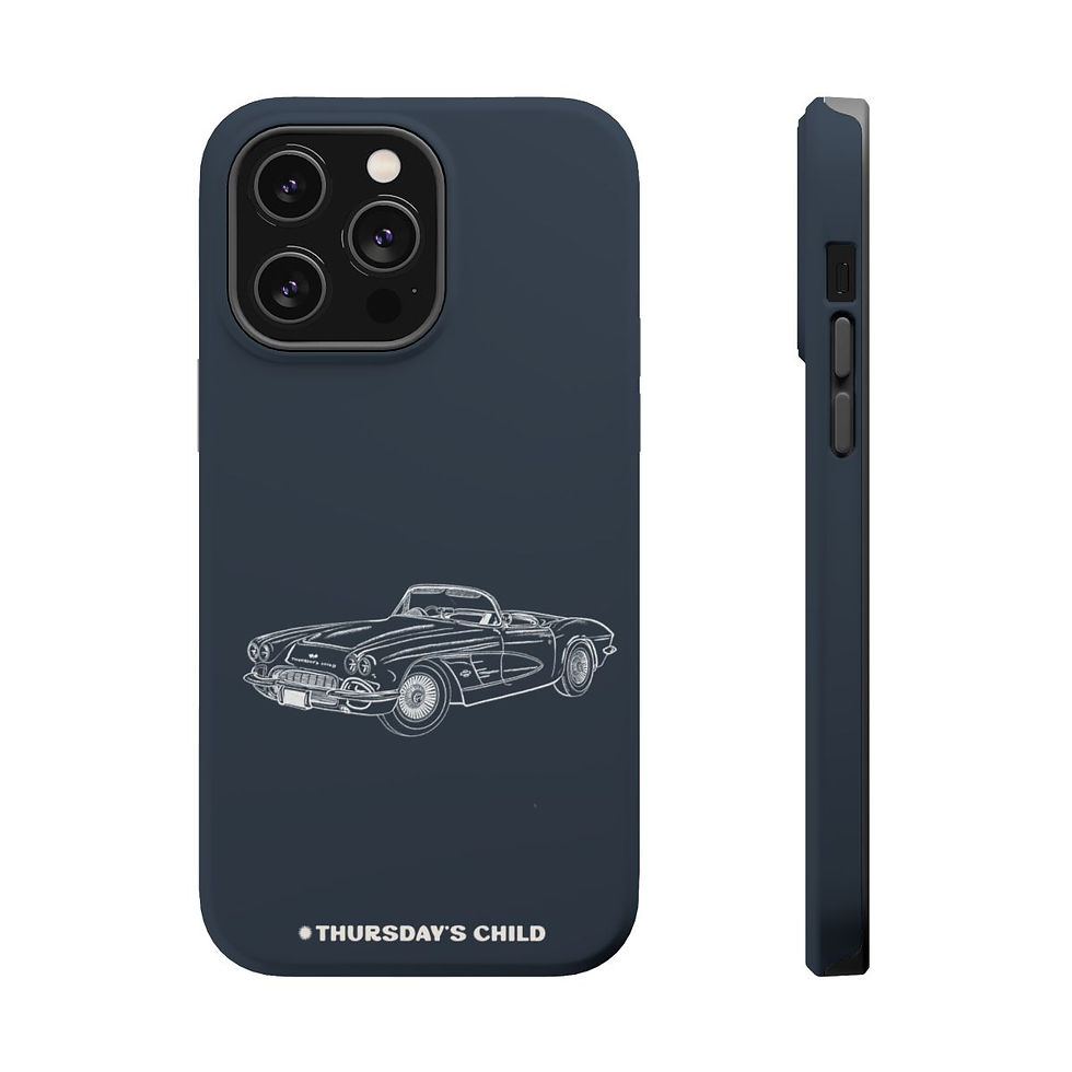 Thumbnail: Blue Jean Vintage Corvette Sketch MagSafe Phone Case
