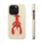 Thumbnail:  Cream Lobster Painting Case - Matte or Glossy, MagSafe