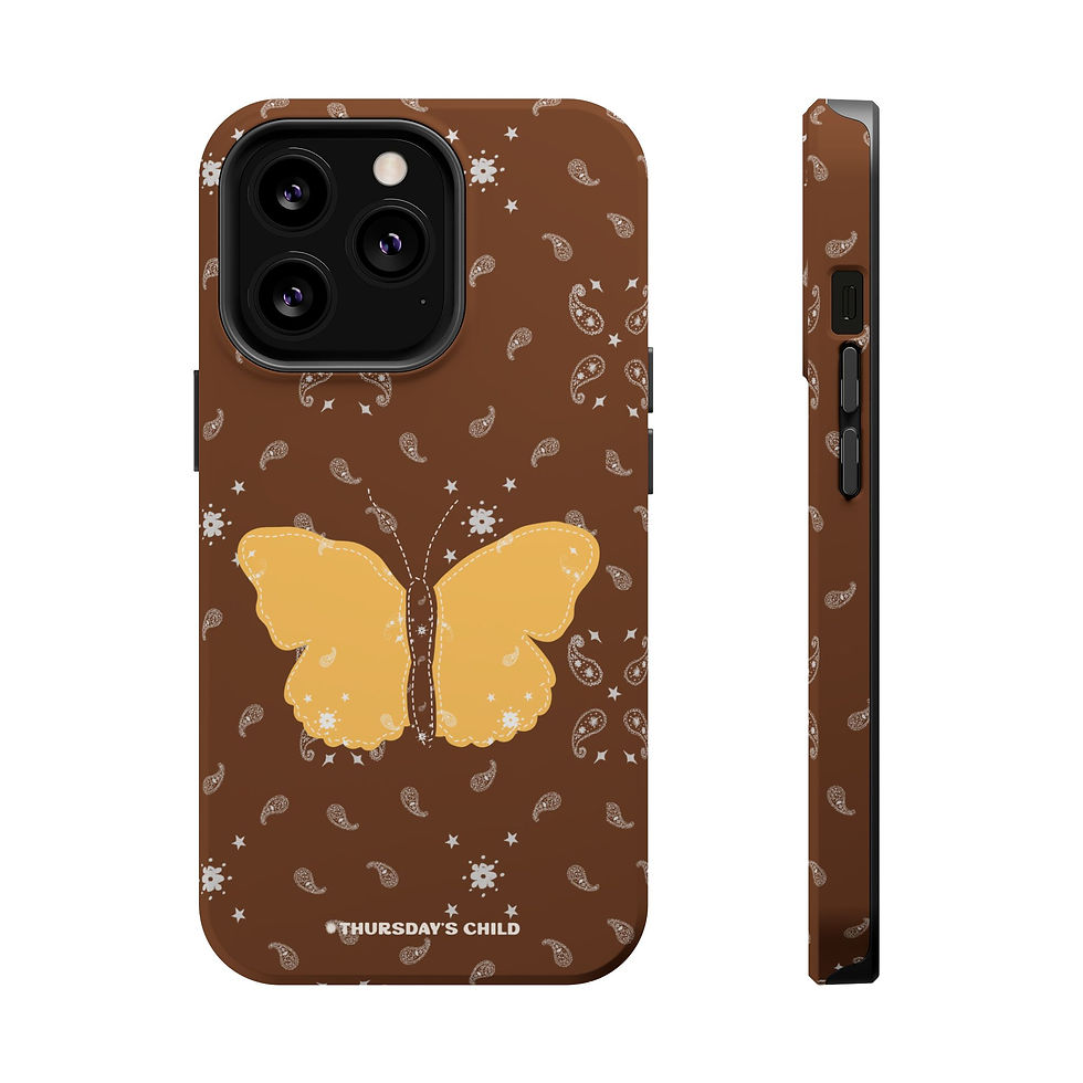 Thumbnail: Brown + Yellow Bandana Butterfly MagSafe Case