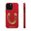 Thumbnail: Red Lucky You Horseshoe Painting Case - Matte, MagSafe