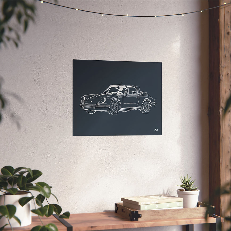 Thumbnail: Vintage Porsche Print