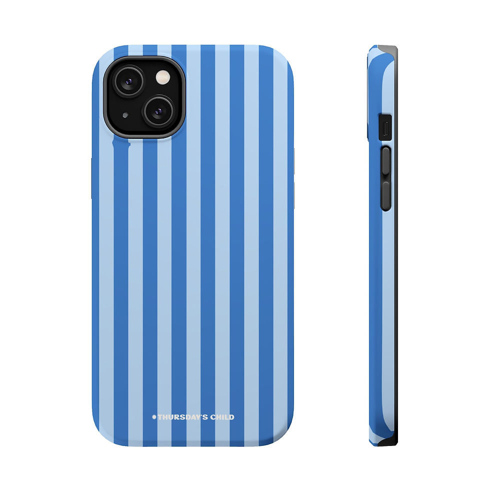 Thumbnail: Blue on Blue Thin Striped Magsafe Case