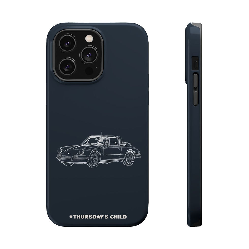 Thumbnail: Blue Jean Vintage Porsche Sketch MagSafe Phone Case